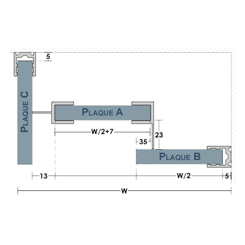 Plan détaillé cabine de douche STORY 2