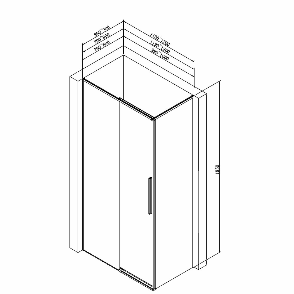 Schéma - Cabine de douche JACORY 3