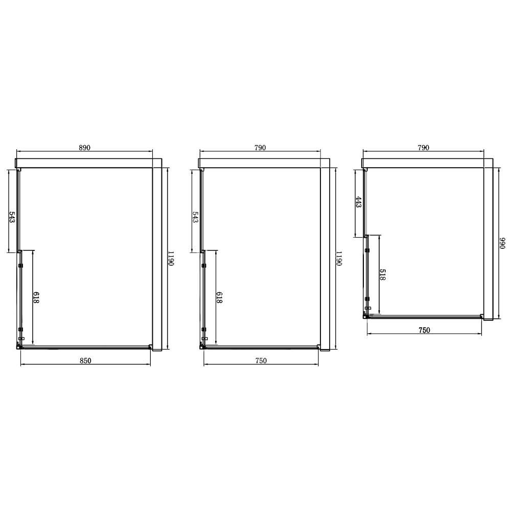 Schéma - Cabine de douche JACORY 3