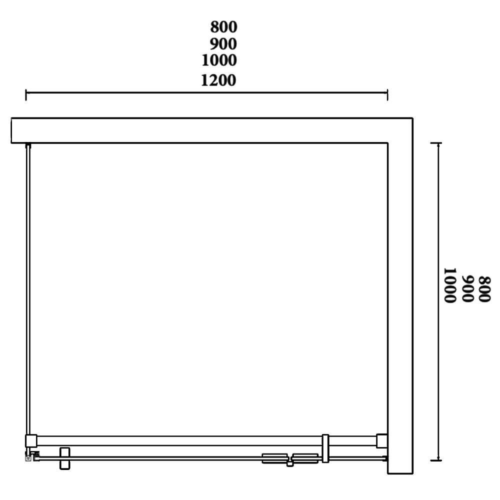 schéma cabine de douche SENSITIVE 1