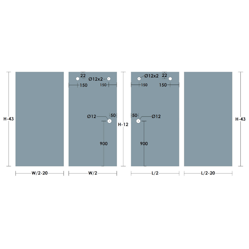 Préparation du verre - cabine de douche STORY 3