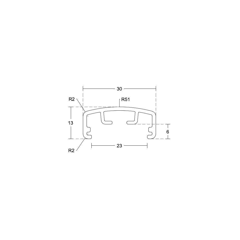 Main courante ultra slim