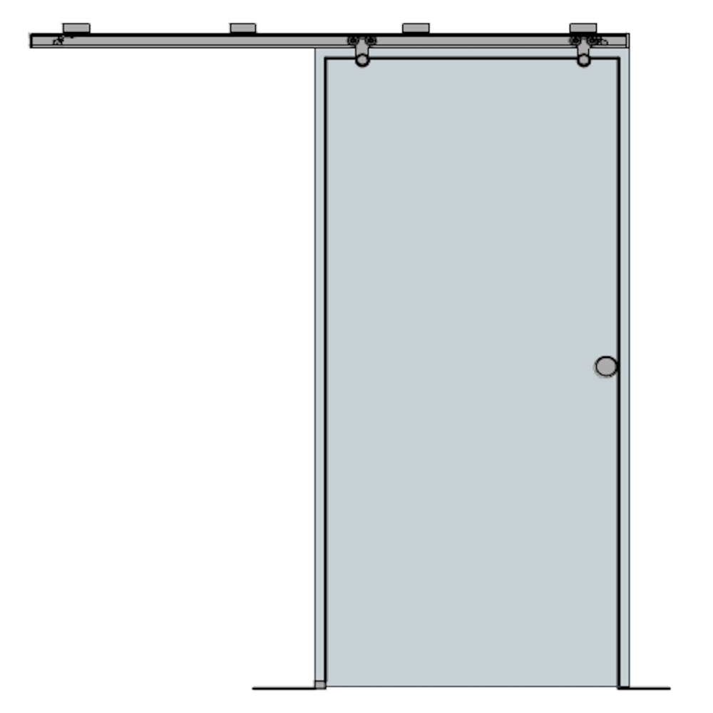 Panneau de la porte en verre coulissante SERIFOS 1