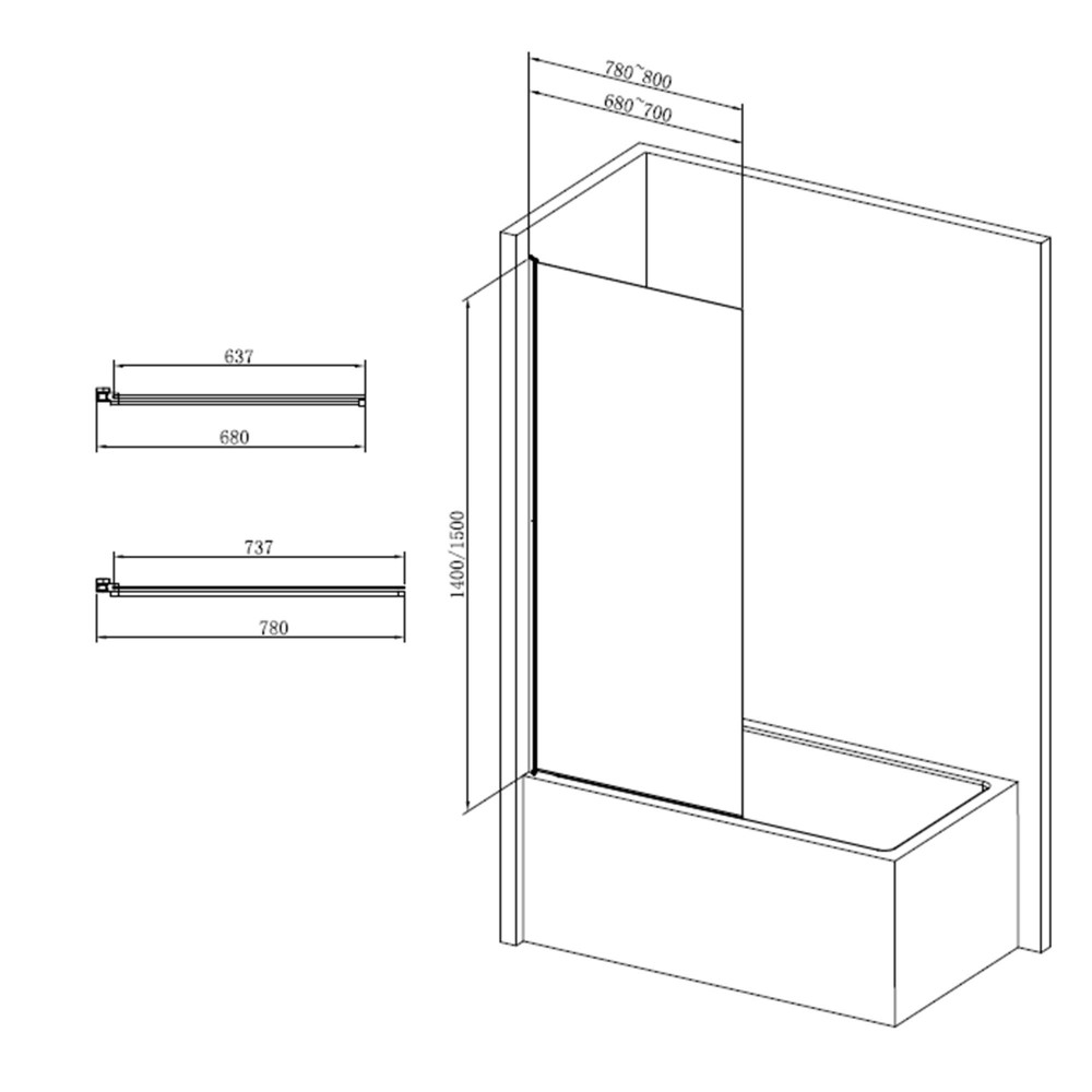 Paroi de douche GLAMY