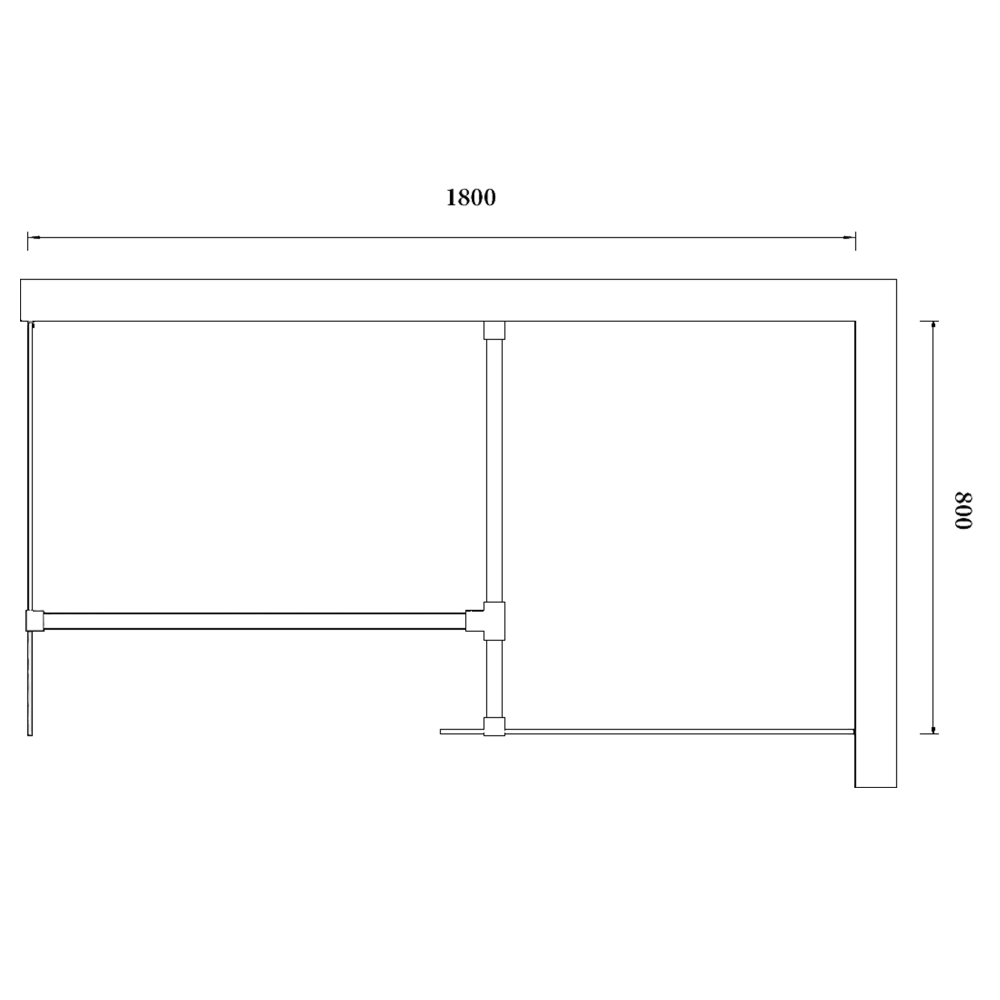Schéma - Paroi de douche EXTATY 3