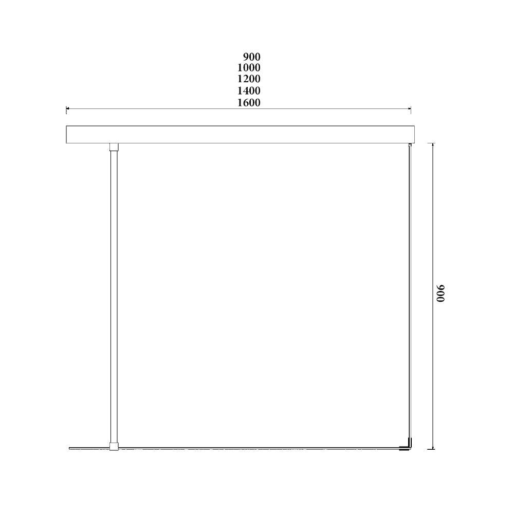 Schéma - Paroi de douche EXTATY 4