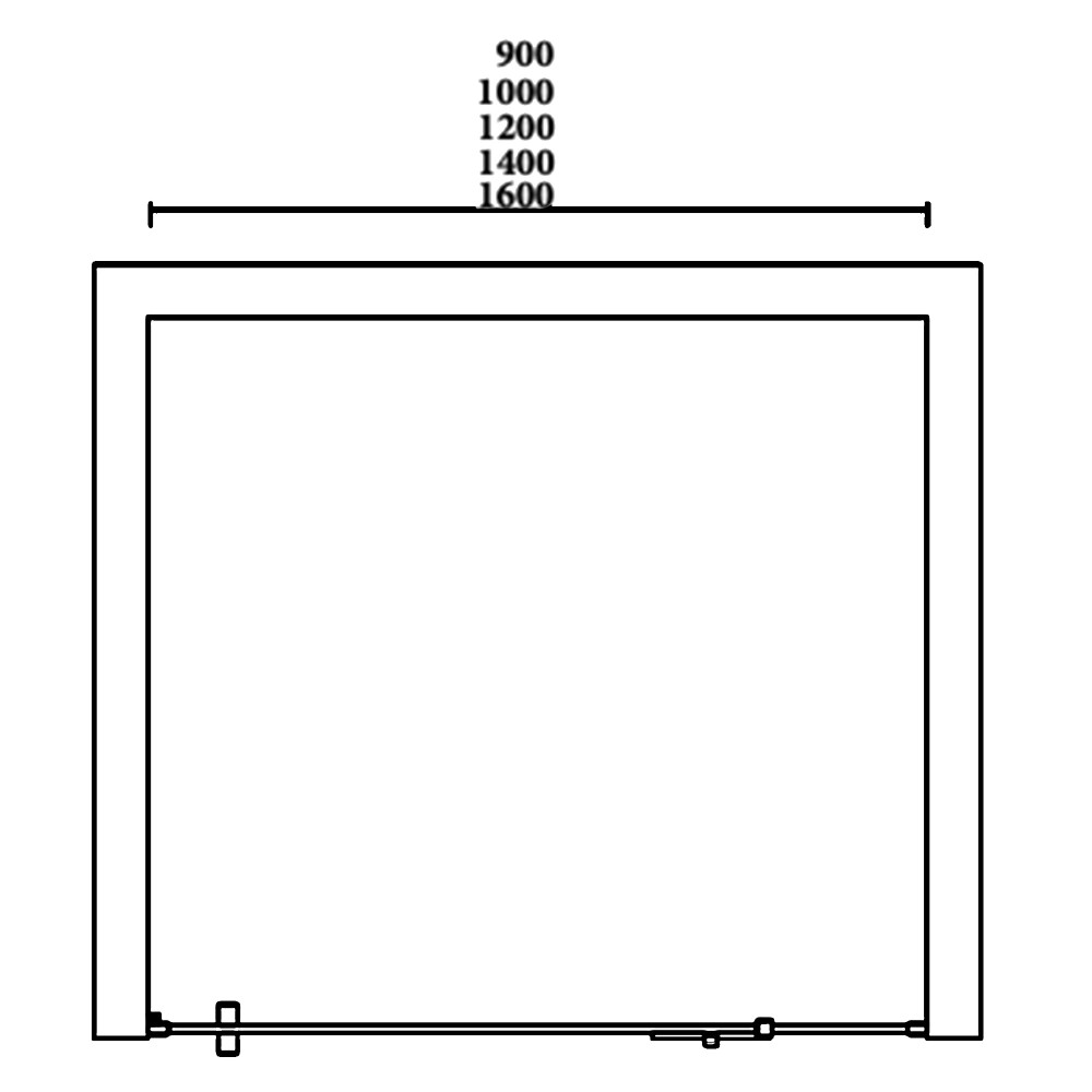 Paroi de douche SENSITIVE 8 schéma